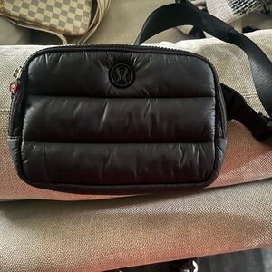 Lululemon 2L Black Everywhere Belt Bag Wonder Puff Quilted  Pouch